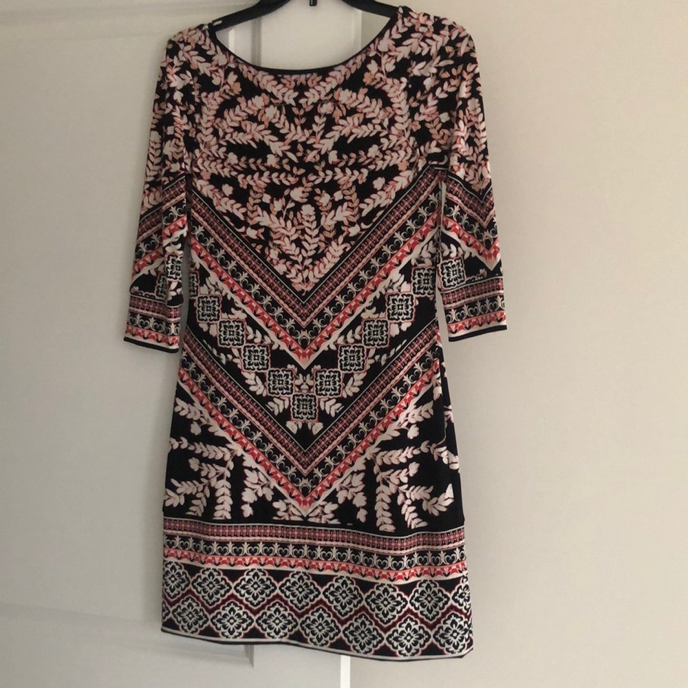 WHBM 3/4 Sleeve Printed Tunic, Size XXS